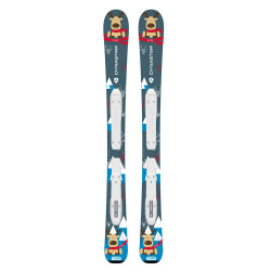 SKI MY FIRST + FIXATIONS KID-X 4 B76 BLACK/WHITE