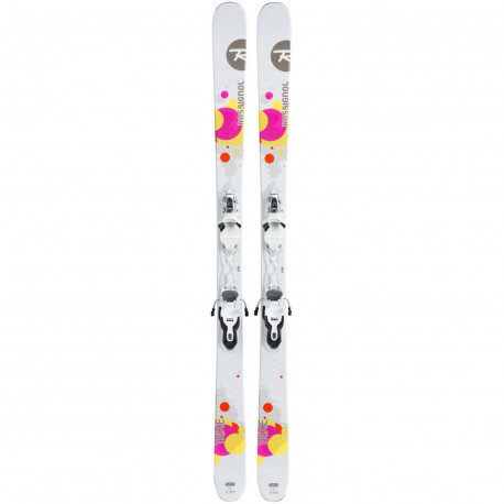 SKI TRIXIE + FIXATIONS LOOK XPRESS W 10 B83 WHITE NEUTRAL