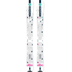 SKI SALSA BABY + FIXATIONS KID-X 4 B76 WHITE/SILVER