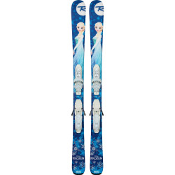 SKI FROZEN + FIXATIONS KID-X 4 B76 WHITE/SILVER