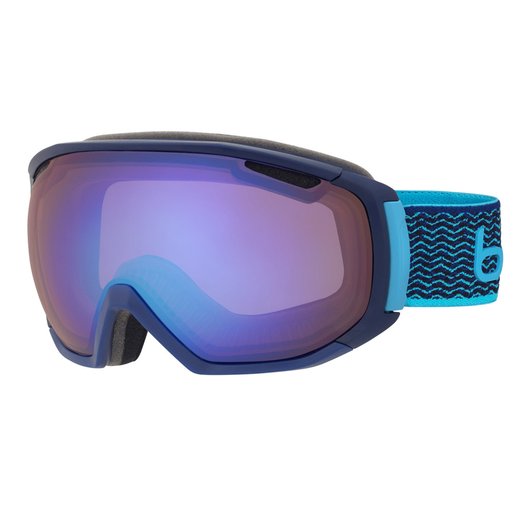 MASQUE DE SKI TSAR MATTE NAVY & NEON BLUE AURORA