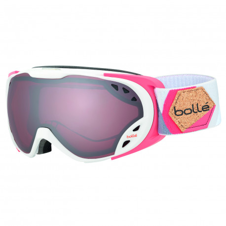 MASQUE DE SKI DUCHESS WHITE & CORAL VERMILLON GUN