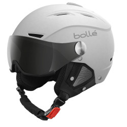 CASQUE DE SKI BACKLINE VISOR SOFT WHITE WITH 1 SILVER GUN VISOR + 1 LEMON VISOR