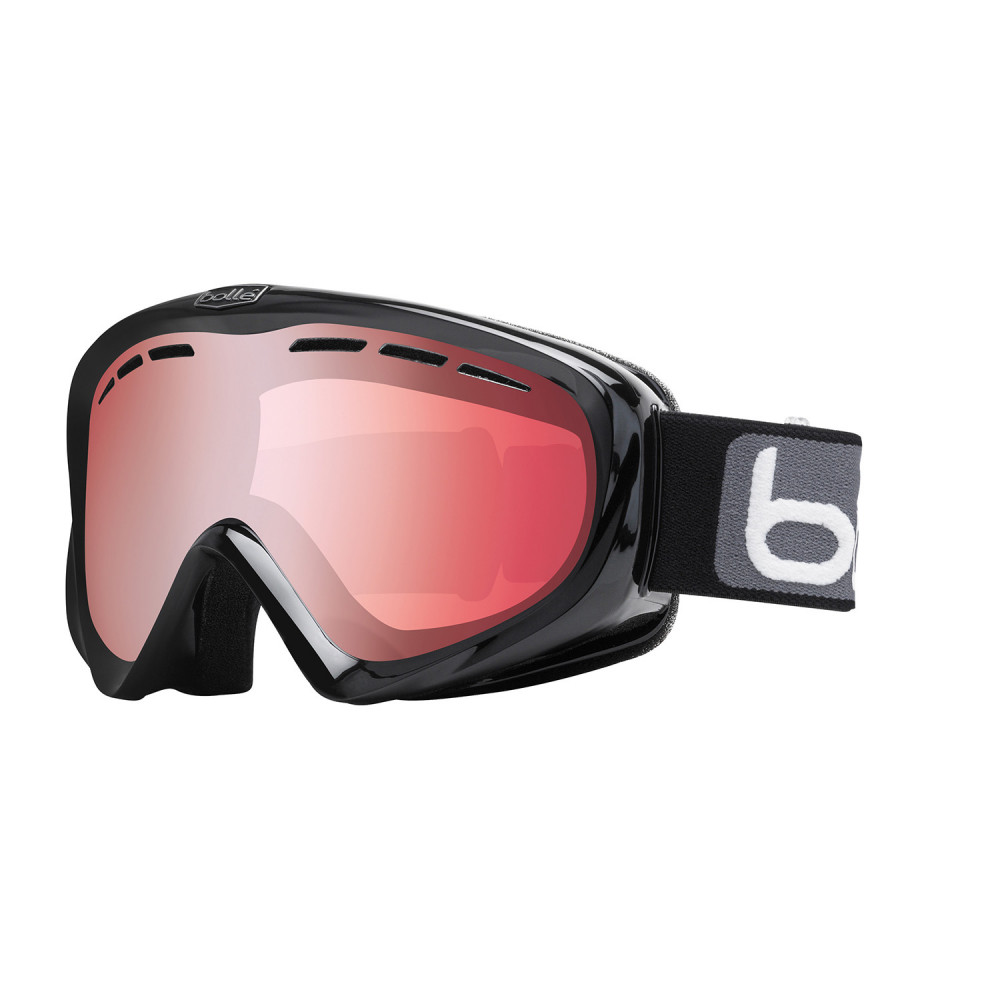 MASQUE DE SKI Y6 SHINY BLACK VERMILLON GUN