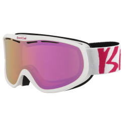 MASQUE DE SKI SIERRA WHITE AND PINK ROSE GOLD