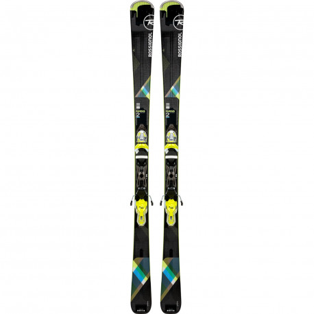 SKI FAMOUS 2 + FIXATIONS XPRESS W 10 B83 BLACK LIME