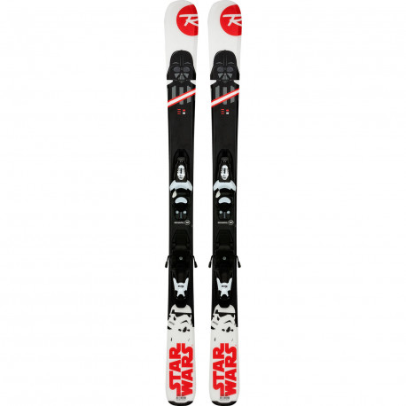 SKI STAR WARS + FIXATIONS KID-X 4 B76 BLACK WHITE