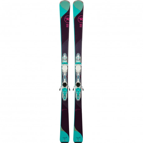 SKI TEMPTATION 77 + FIXATIONS XPRESS W 10 B83 WHITE TURQUOISE