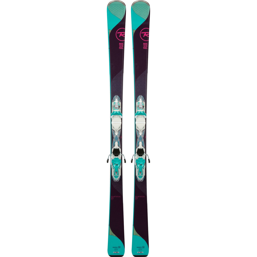 SKI TEMPTATION 77 + FIXATIONS XPRESS W 10 B83 WHITE TURQUOISE