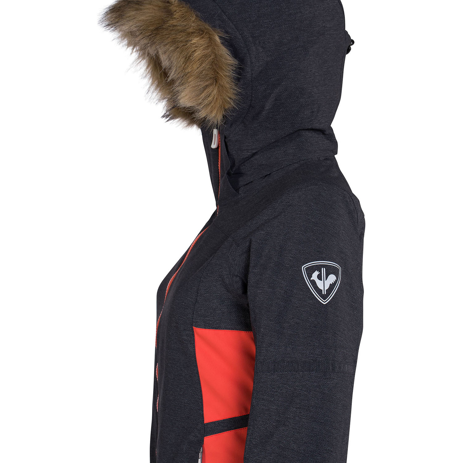VESTE DE SKI W CONTROLE OXFORD JKT Easy Gliss Veste de ski ROSSIGNOL Controle Oxford Gris Rose Femme