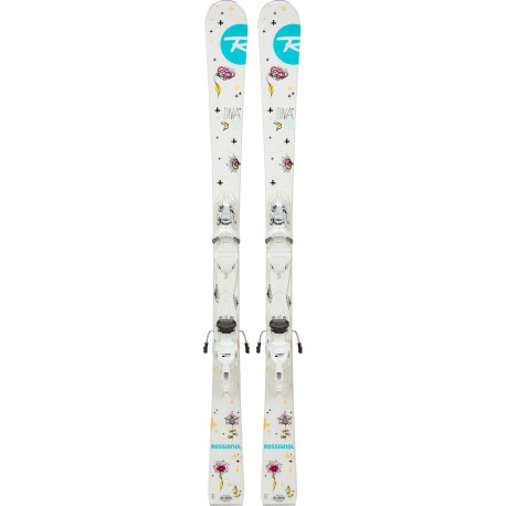SKI DIVA + FIXATIONS XPRESS JR 7 B83 WHITE SILVER SKI DIVA + FIXATIONS XPRESS JR 7 B83 WHITE SILVER