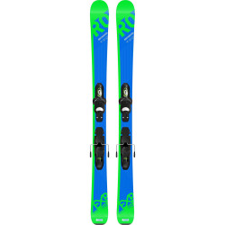 SKI EXPERIENCE PRO + FIXATIONS KID X 4 B76 BLACK GREEN