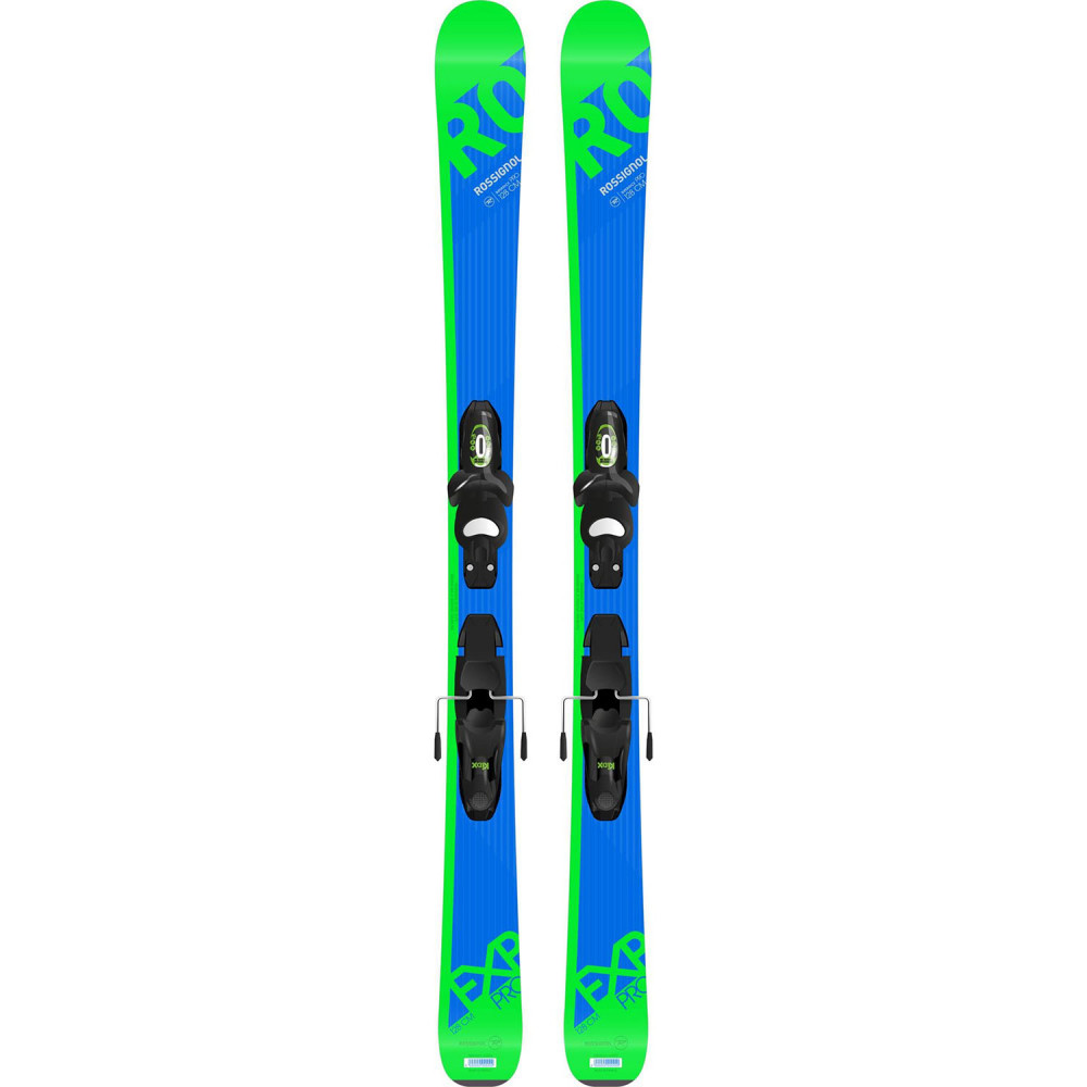 SKI EXPERIENCE PRO + FIXATIONS KID X 4 B76 BLACK GREEN