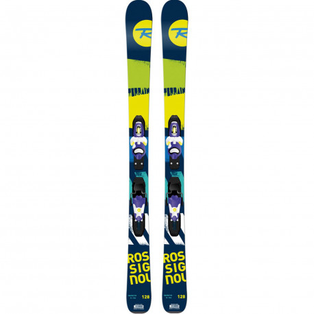 SKI TERRAIN BOY + FIXATIONS XPRESS JR 7 B83 BLUE YELLOW SKI TERRAIN BOY + FIXATIONS XPRESS JR 7 B83 BLUE YELLOW