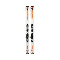 SKI TEAM SPEED + FIXATIONS KID X-4 B76 BLACK/WHITE