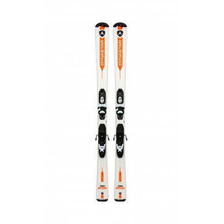 SKI TEAM SPEED + FIXATIONS KID X-4 B76 BLACK/WHITE