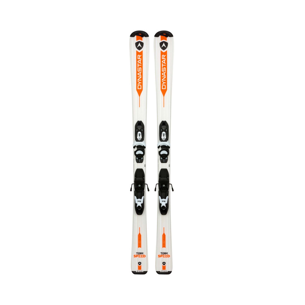 SKI TEAM SPEED + FIXATIONS KID X-4 B76 BLACK/WHITE