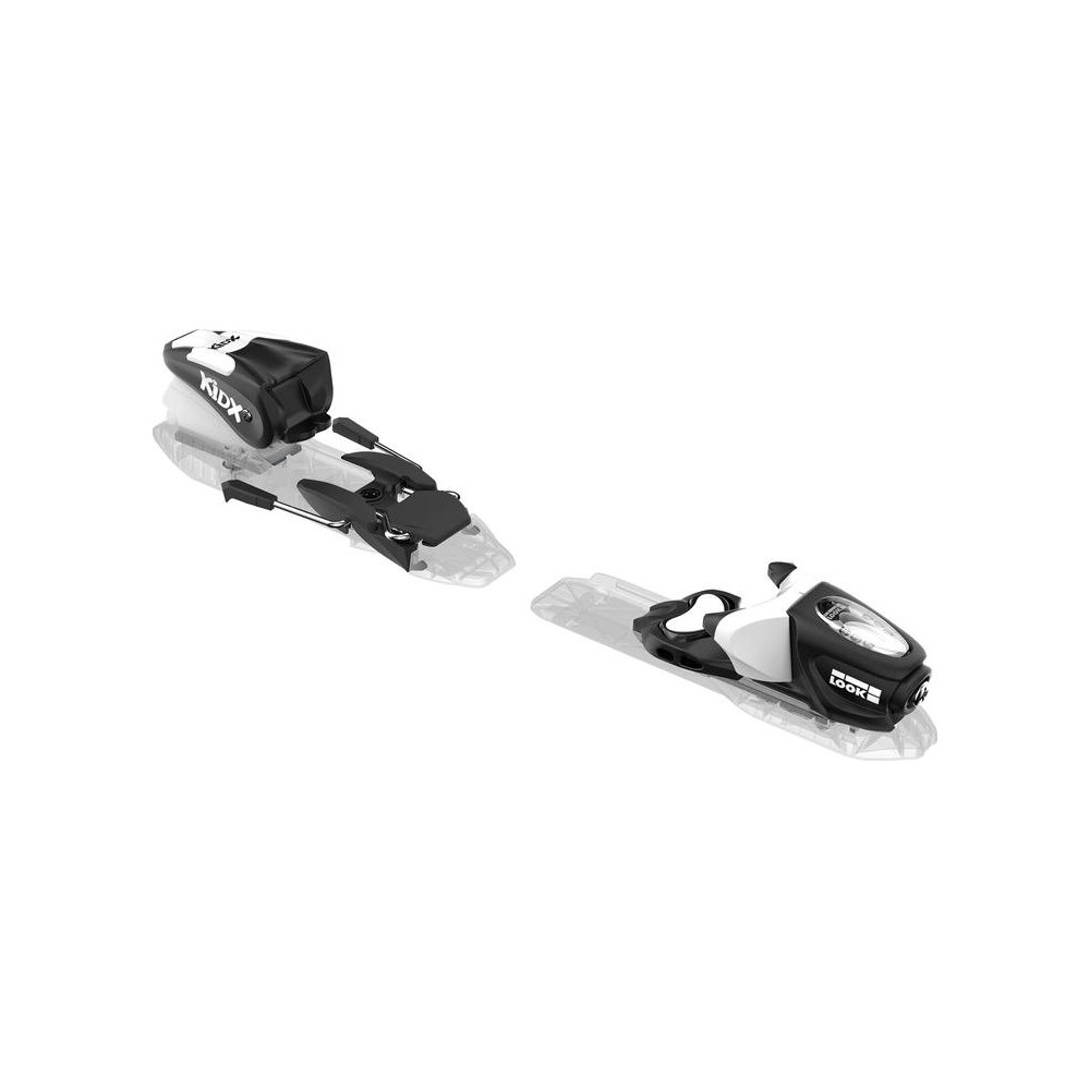 SKI TEAM SPEED + FIXATIONS KID X-4 B76 BLACK/WHITE