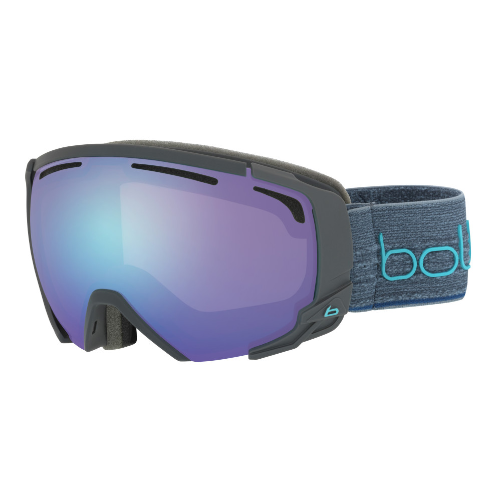 MASQUE DE SKI SUPREME OTG MATTE DARK GREY & BLUE AURORA