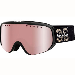 MASQUE DE SKI SCARLETT SHINY BLACK NIGHT VERMILLON GUN