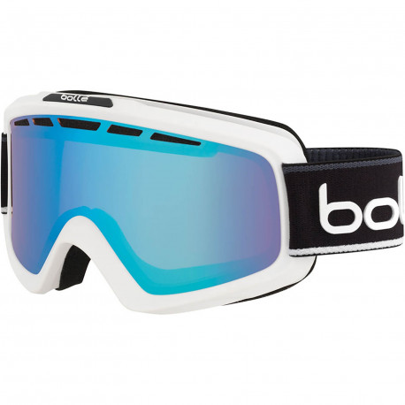 SKIBRILLE NOVA II MATTE WHITE & BLACK NEON POLARIZED AURORA