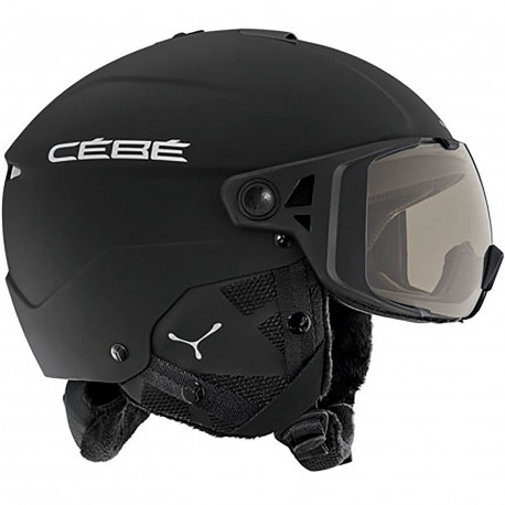 CASQUE DE SKI ELEMENT VISOR MATT BLACK SILVER