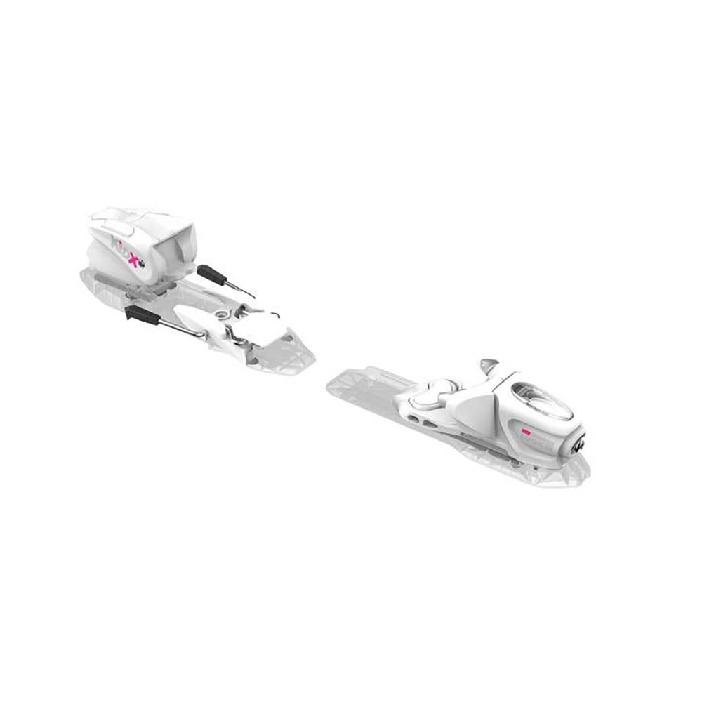 SKI LEGEND GIRL + FIXATIONS KID-X 4 B76 WHITE/SILVER