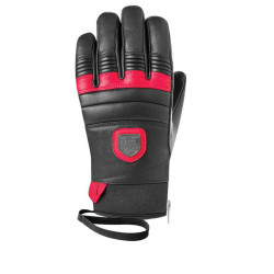 GANTS LEATHER BLACK/RED