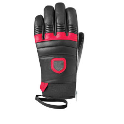GLOVES LEATHER BLACK/RED