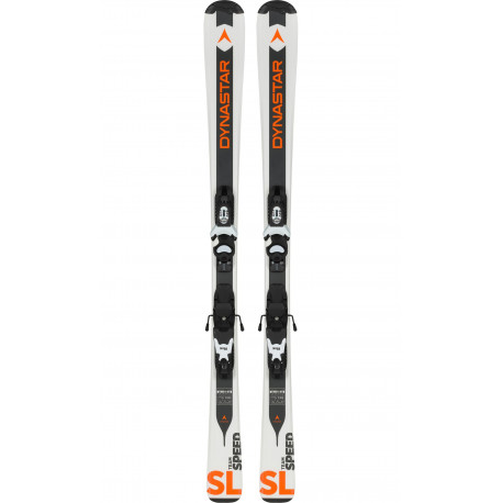 SKI TEAM SPEED + FIXATIONS KID-X 4 B76 BLACK/WHITE