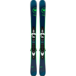 SKI EXPERIENCE PRO + FIXATIONS KID-X 4 B76 BLACK/WHITE