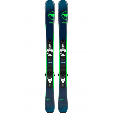 SKI EXPERIENCE PRO + FIXATIONS KID-X 4 B76 BLACK/WHITE