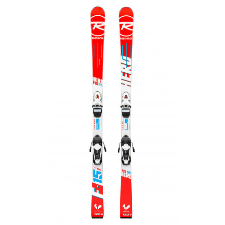 SKI HERO FIS GS OPEN + FIXATIONS NX JR 7 RTL B83 BLACK/WHITE SKI HERO FIS GS OPEN + FIXATIONS NX JR 7 RTL B83 BLACK/WHITE