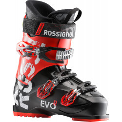 SKI BOOTS EVO RENTAL BLACK/RED