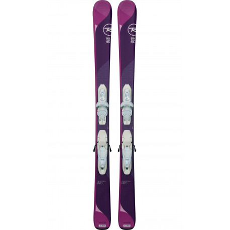 SKI TEMPTATION PRO + FIXATIONS KID X 4 B76 WHITE SILVER SKI TEMPTATION PRO + FIXATIONS KID X 4 B76 WHITE SILVER