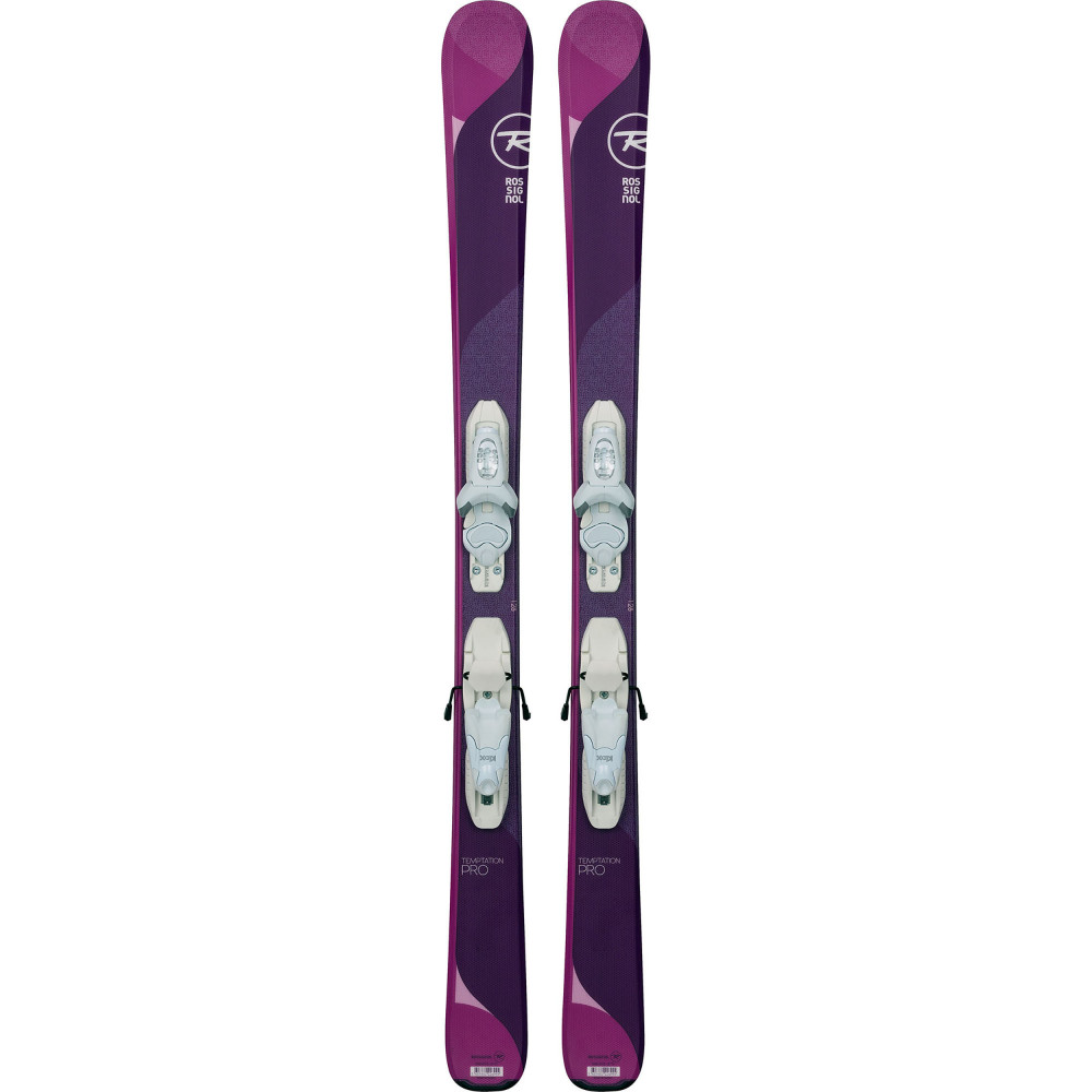 SCI TEMPTATION PRO + ATTACCHI KID X 4 B76 WHITE SILVER