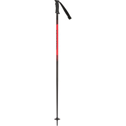 SKI POLES TACTIC BLACK/RED