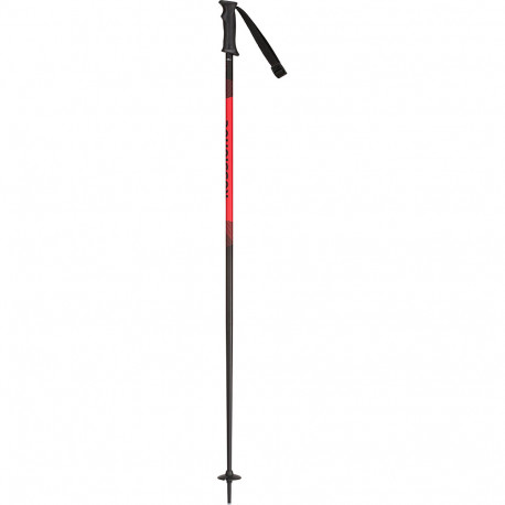 SKI POLES TACTIC BLACK/RED