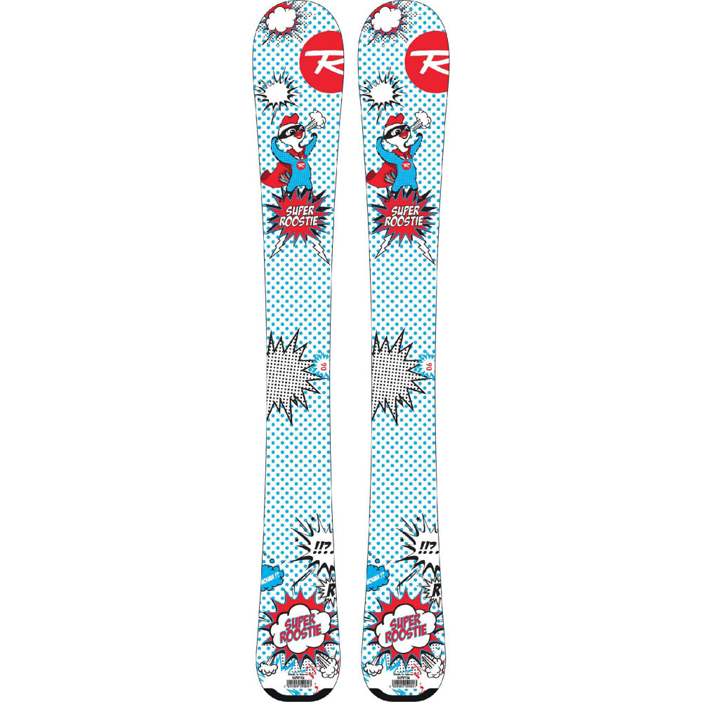 SKI SUPER ROOSTIE + FIXATIONS TEAM 4 GW WT