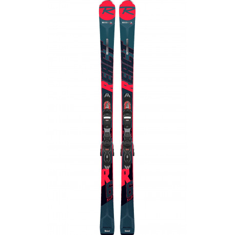 SKI REACT R6 COMPACT + FIXATIONS XPRESS 11 GW B83 BLACK/RED