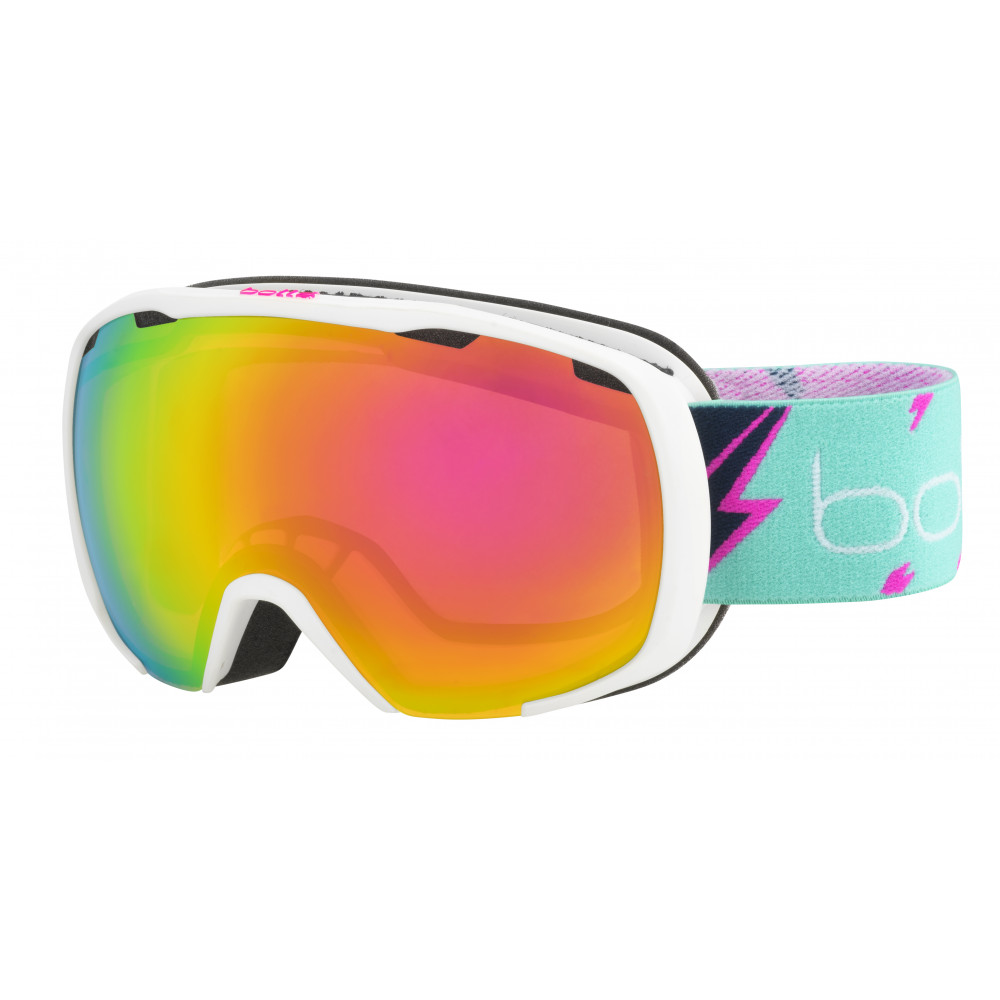 MASQUE DE SKI ROYAL MATTE WHITE FLASH ROSE GOLD