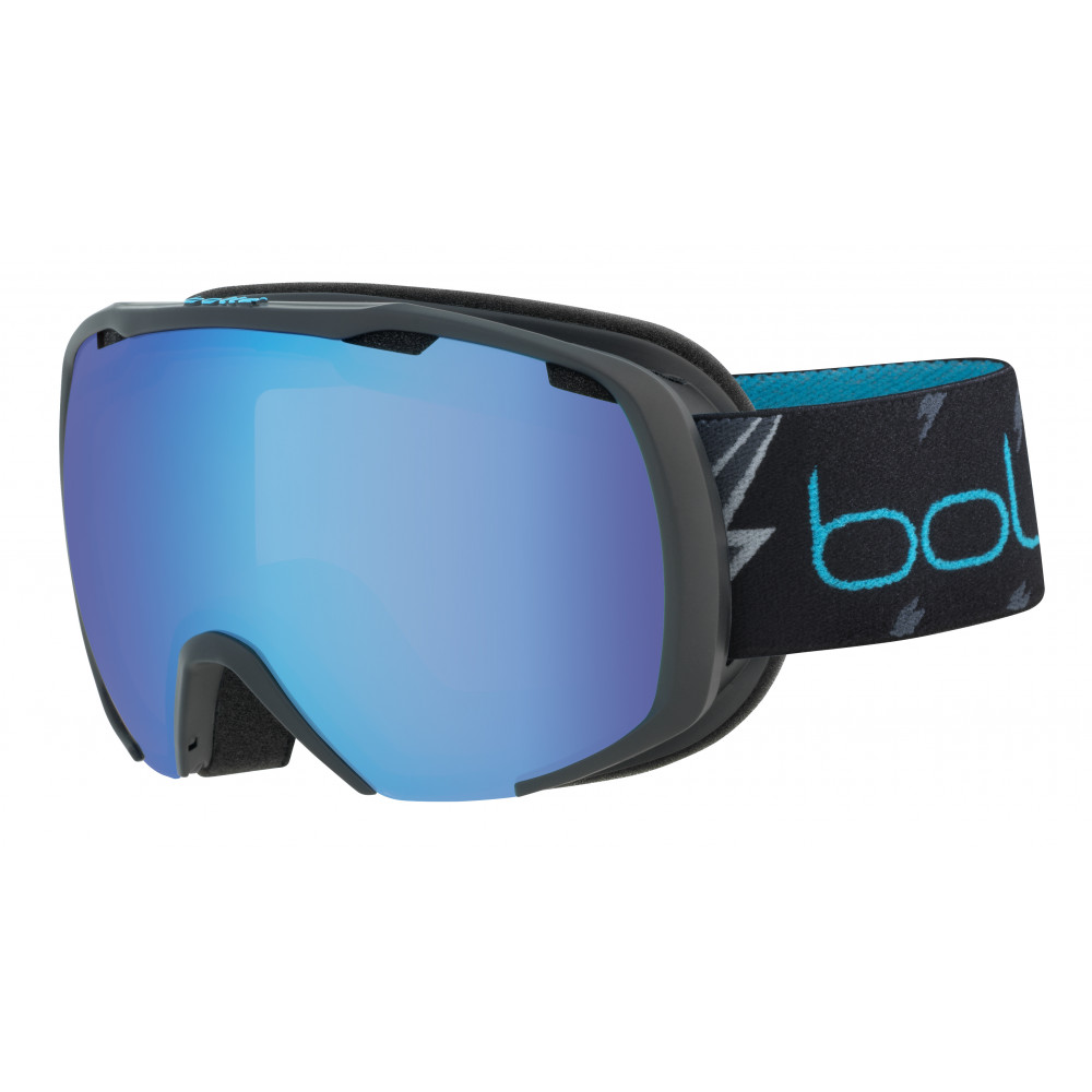 MASQUE DE SKI ROYAL MATTE BLACK FLASH AURORA