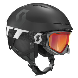 SKI HELMET APIC BLACK + GOGGLE