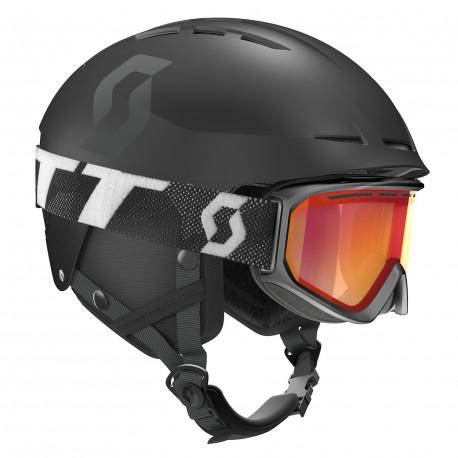 CASCO DE ESQUÍ APIC BLACK + GOGGLE