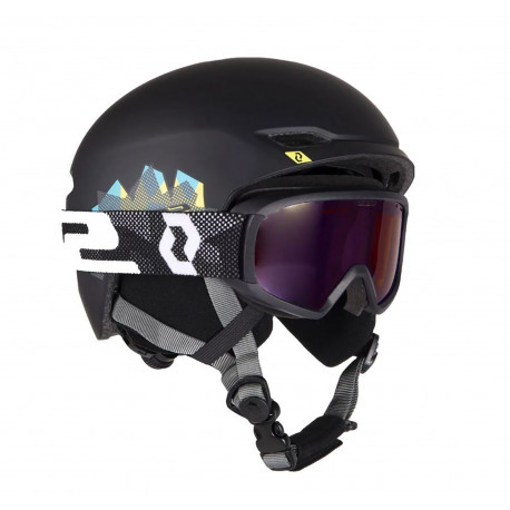 SKIHELM KEEPER 2 - COMBO BLACK + GOGGLE JR WITT