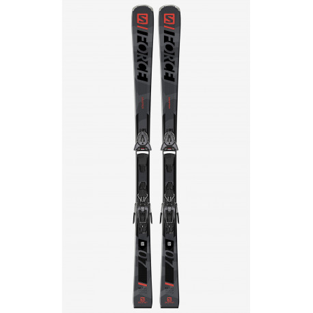 SKI S/FORCE 7 + FIXATIONS L10 GW BLACK L80 SKI S/FORCE 7 + FIXATIONS L10 GW BLACK L80