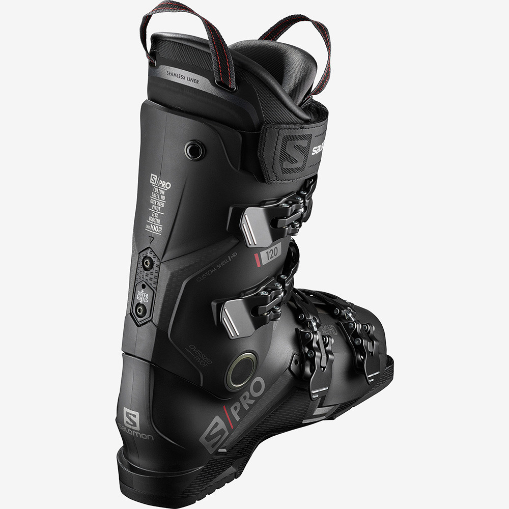 SKI BOOTS S/PRO 120 BLACK/BELLUGA/RED