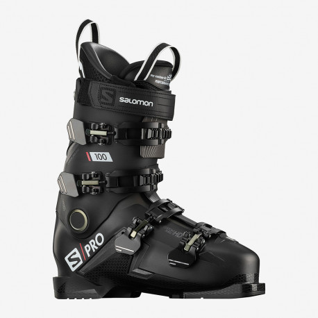 SKI BOOTS S/PRO 100 BLACK/BELLUGA/RED