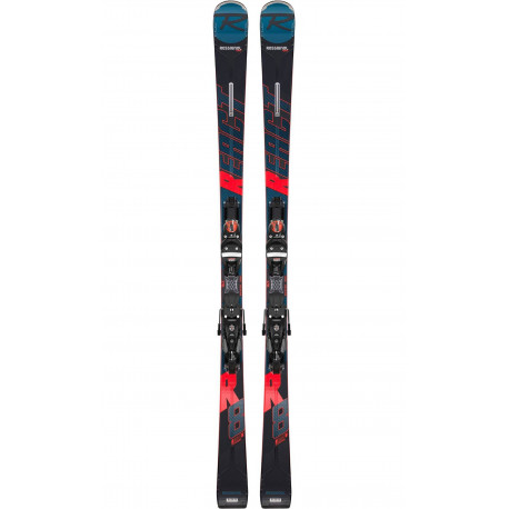 SKI REACT R8 TI + FIXATIONS SPX 12 KONECT GW B80 BK/RED