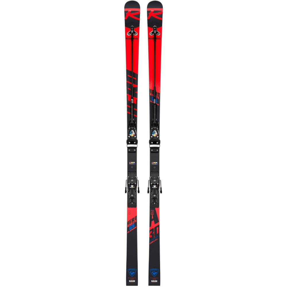 SKI HERO ATHLETE FIS GS DLC R22 + FIXATIONS PX 18 WC ROCKERACE BLACK/ICON